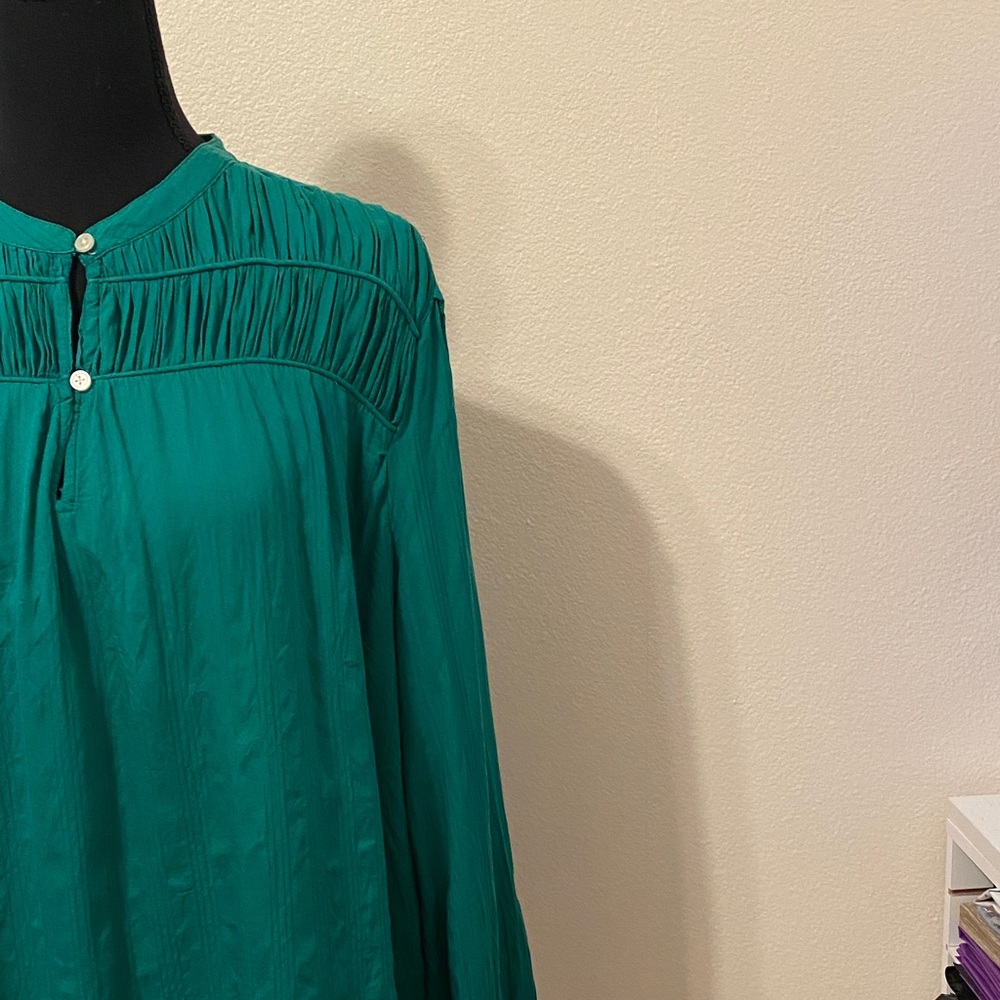 LOFT Emerald Green Long Sleeve Top